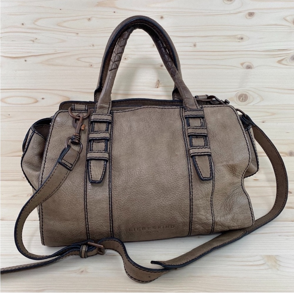 Liebeskind Berlin Large Tan Leather Satchel Bag